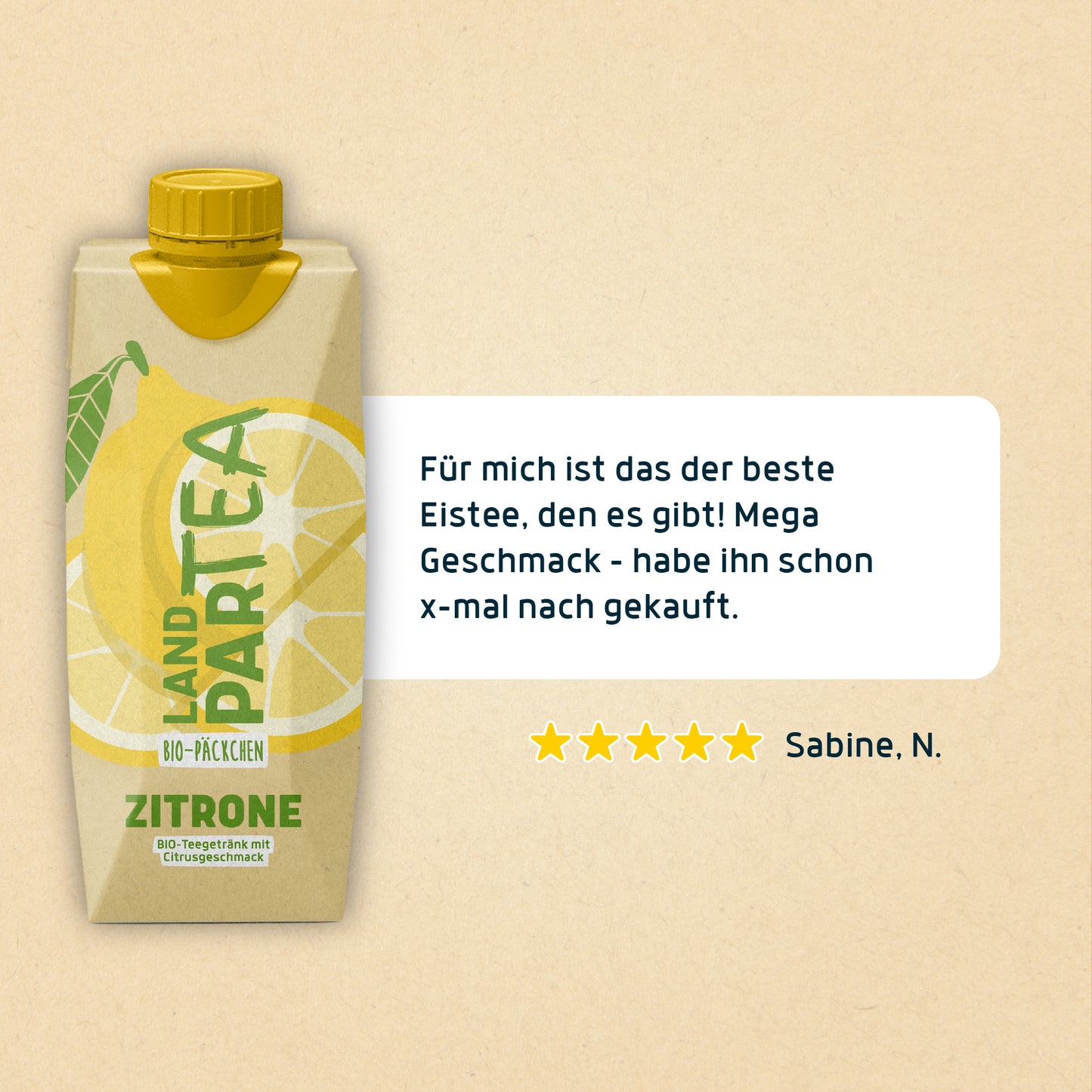 Bio-Päckchen LandparTEA Zitrone 12 x 0,5l