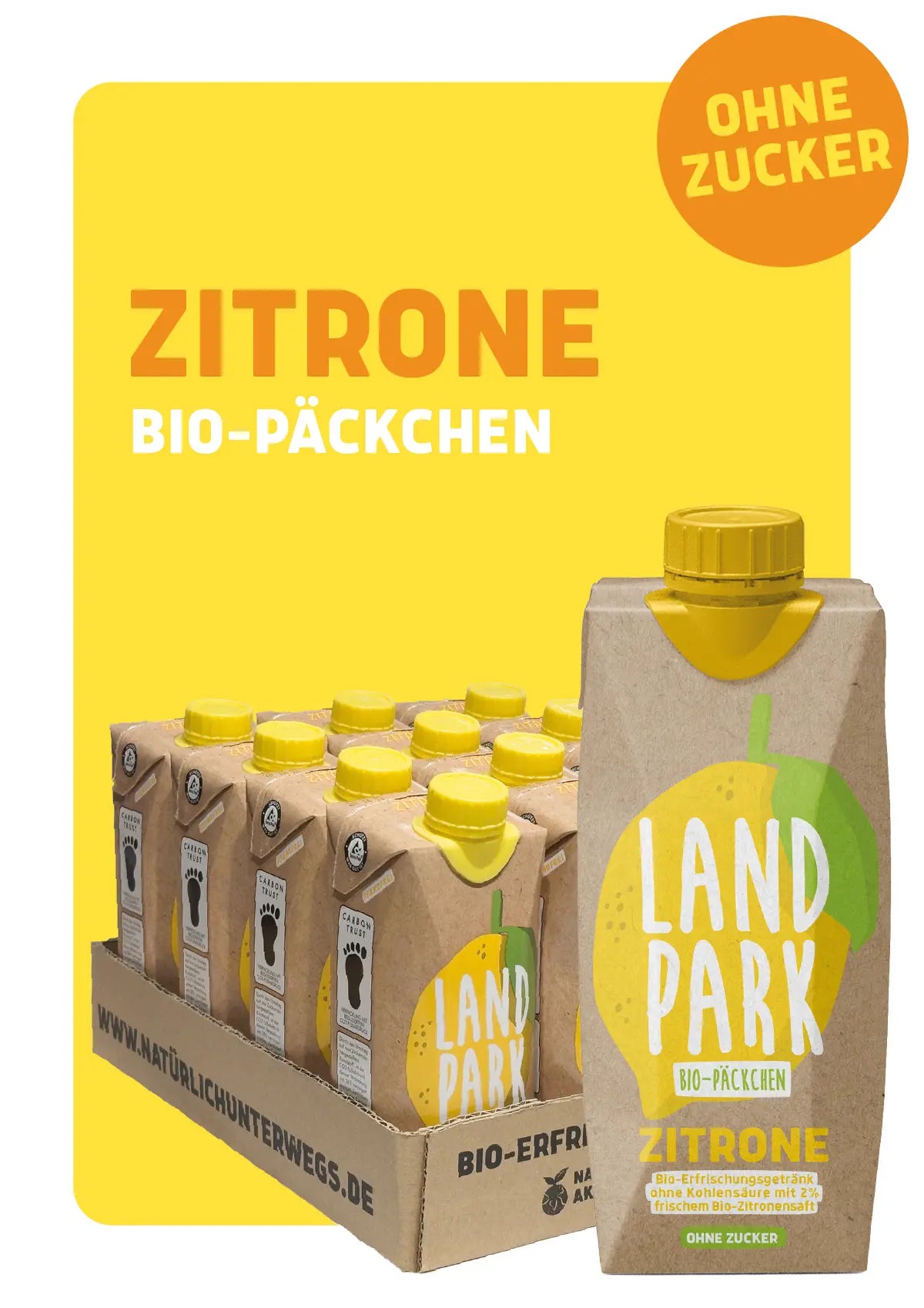 Bio-Päckchen Zitrone 12 x 0,5l
