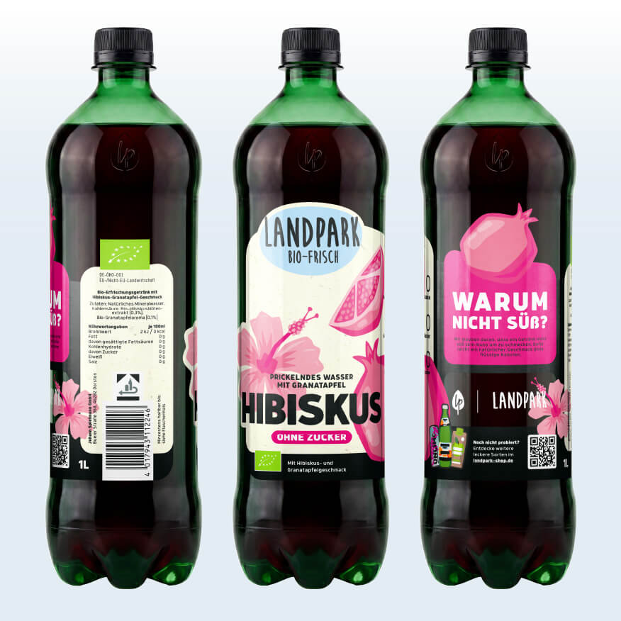 Bio-Frisch Hibiskus Granatapfel 6 x 1,0 L