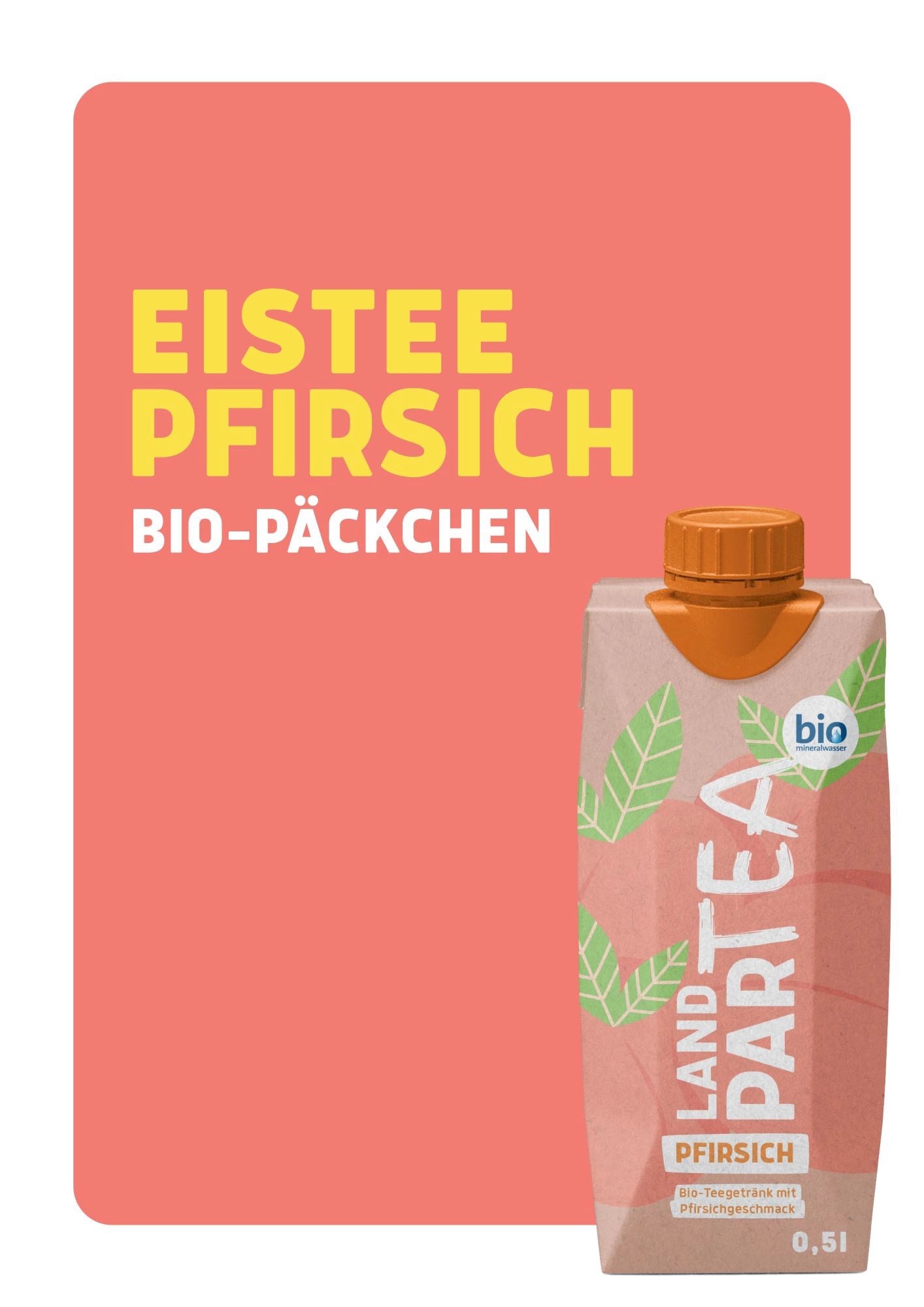 Bio-Päckchen LandparTEA Pfirsich 12 x 0,5l