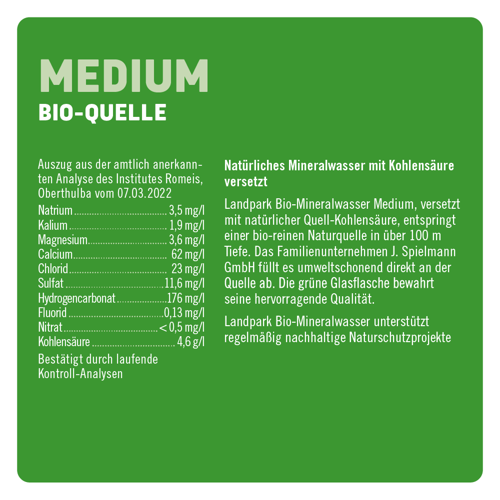 Bio-Quelle Medium 6 x 0,75l