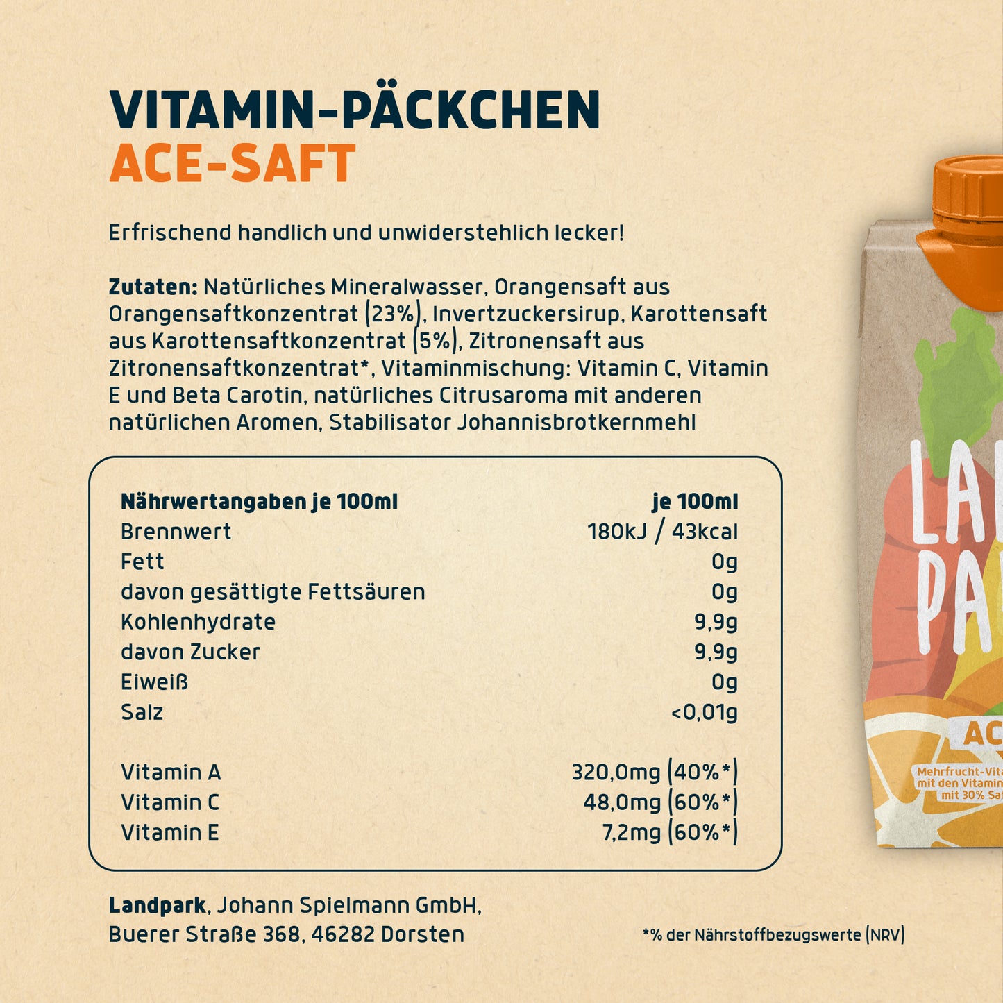 Vitamin-Päckchen ACE-Saft - 12 x 0,5l