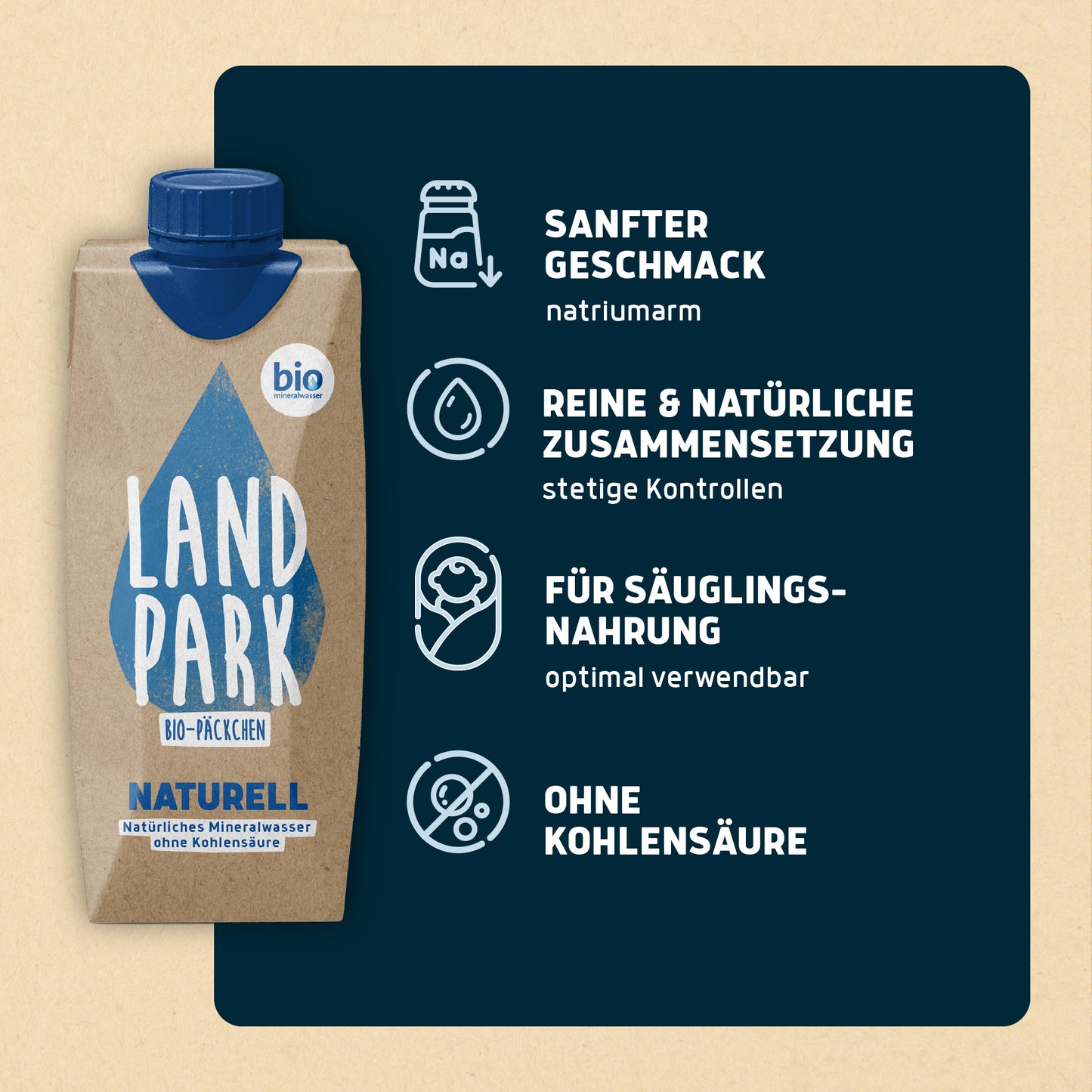 Bio-Päckchen Naturell 12 x 0,5l