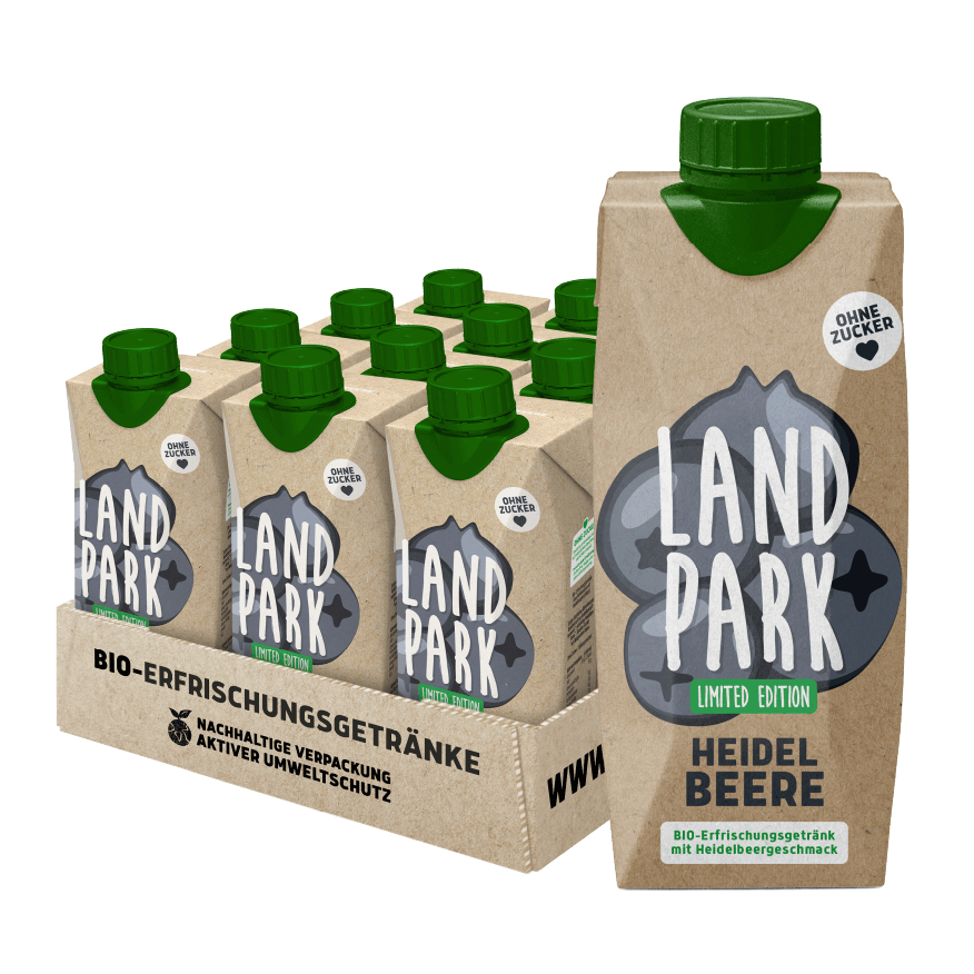 Bio-Päckchen Heidelbeere 12 x 0,5l -limited Edition-