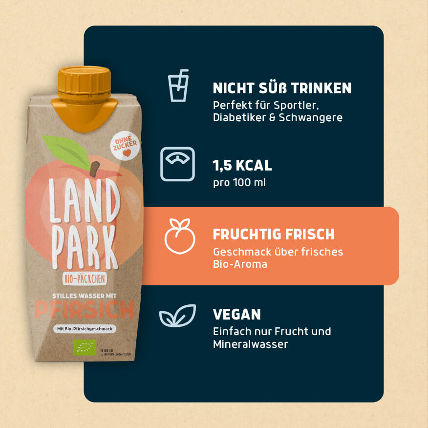 Bio-Päckchen Pfirsich 12 x 0,5l