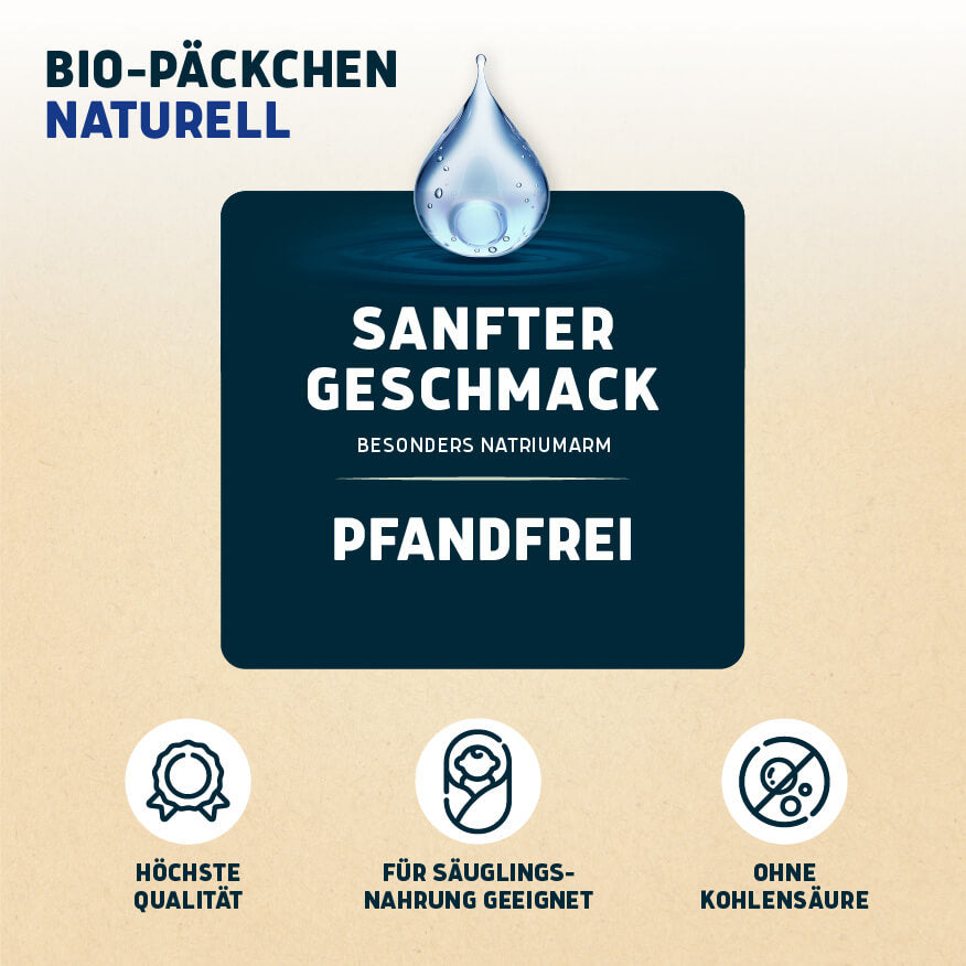 Bio-Päckchen Naturell 12 x 0,5l
