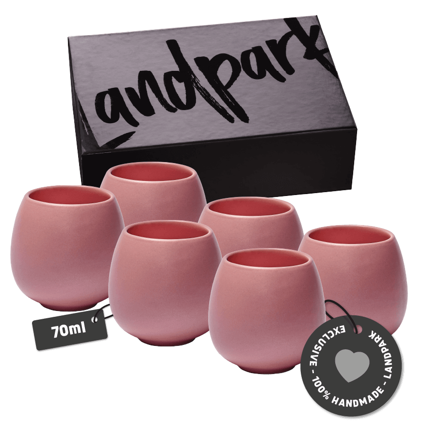 Designer Espresso-Tassen Set 6er x 70 ml
