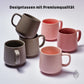 Designer Kaffee-Tassen Set 6er x 350 ml