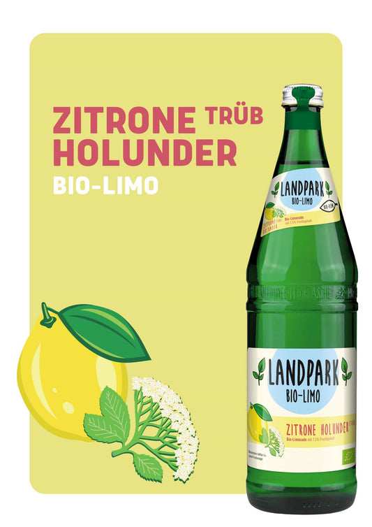 Bio-Limo Zitrone-Holunder 6 x 0,75l