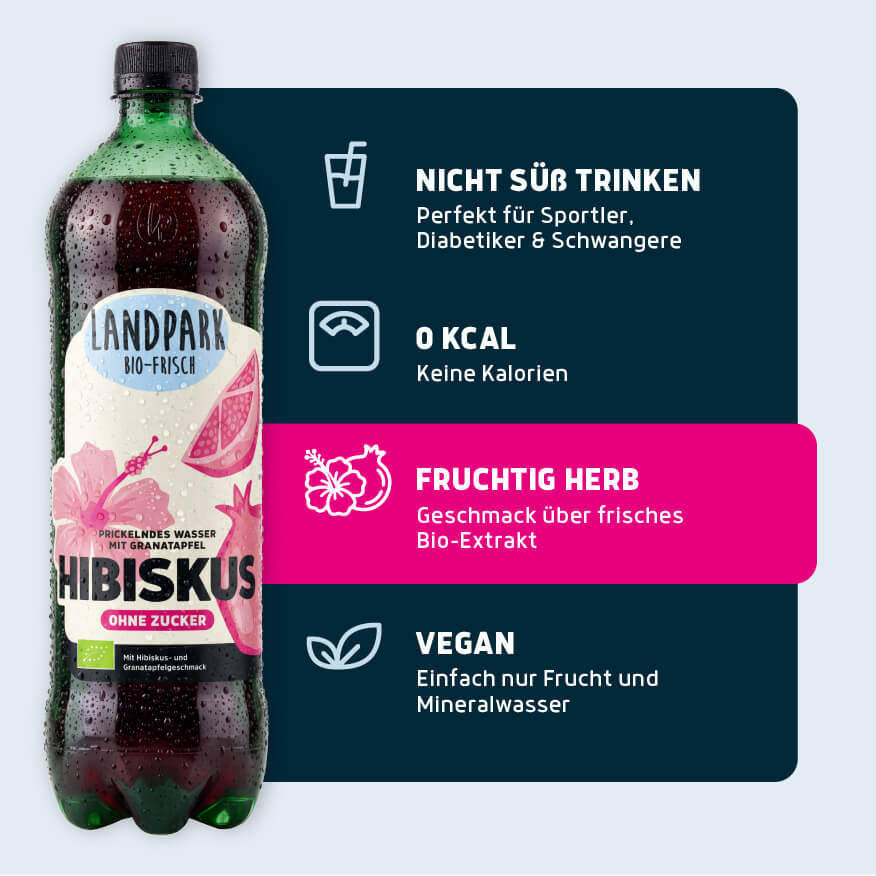 Bio-Frisch Hibiskus Granatapfel 6 x 1,0 L