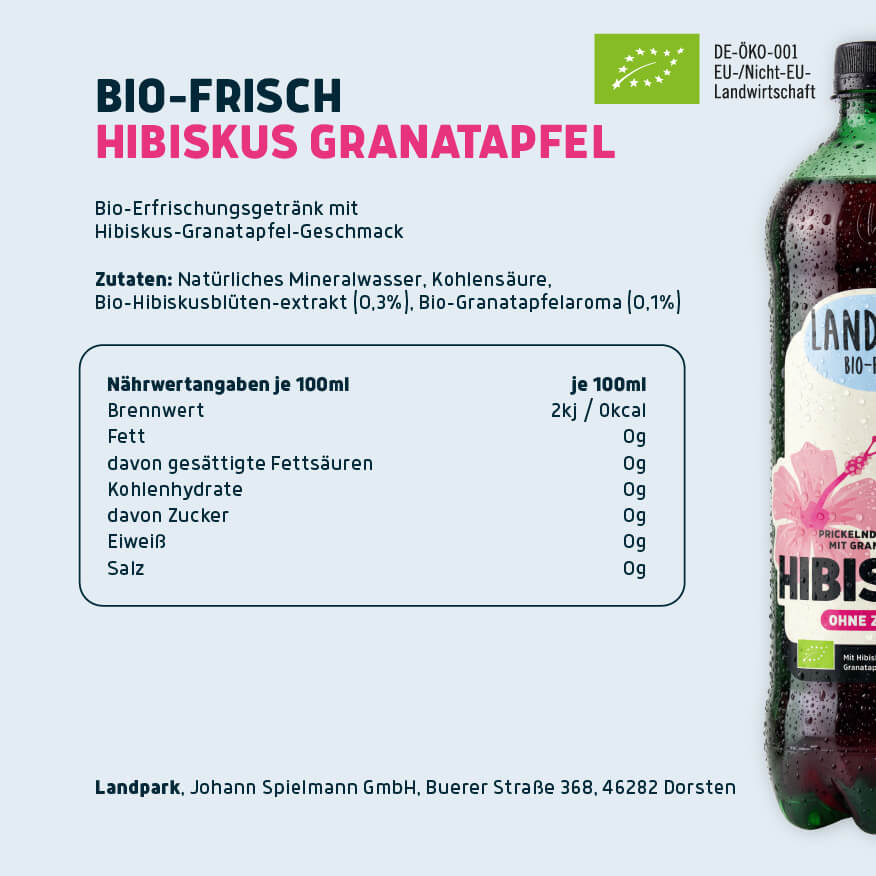 Bio-Frisch Hibiskus Granatapfel 6 x 1,0 L