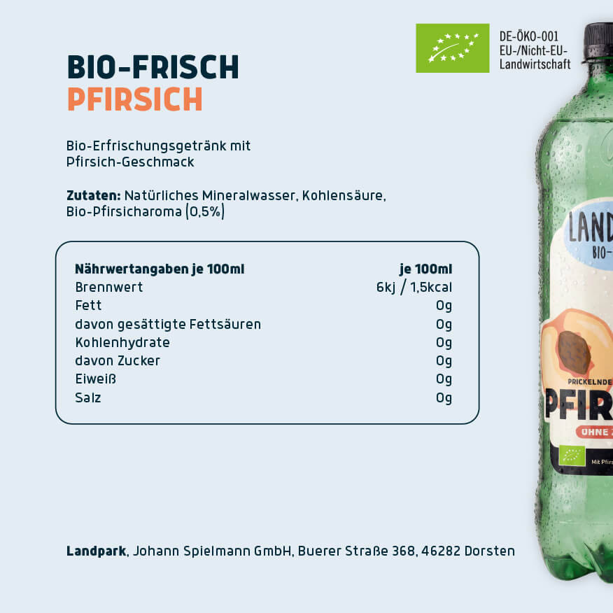 Bio-Frisch Pfirsich 6 x 1,0 L