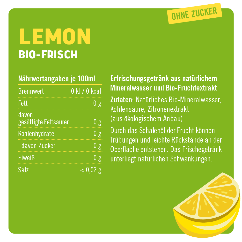 Bio-Frisch Lemon 6 x 0,75l